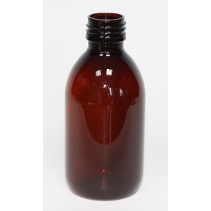 Φιάλη πλαστική PET Amber TONDO 200ml