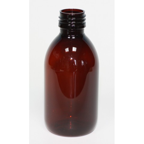 Φιάλη πλαστική PET Amber TONDO 200ml