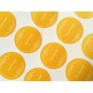 Ετικέτες Κεραλοιφή Κίτρινες Στρογγυλές 1