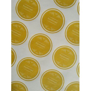 Ετικέτες Κεραλοιφή Κίτρινες Στρογγυλές 6