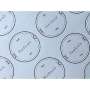 Ετικέτες Handmade Καφέ Στρογγυλές