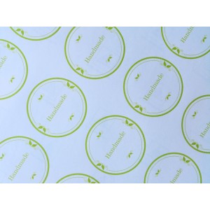 Ετικέτες Handmade Πράσινες Στρογγυλές